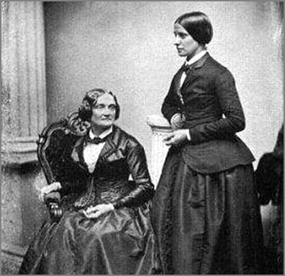 Charlotte Cushman, the actress, with her lover Matilda Hays