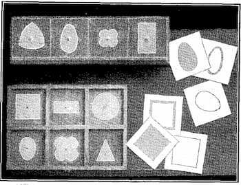 Montessori Geometric Cabinet Materials, 1911