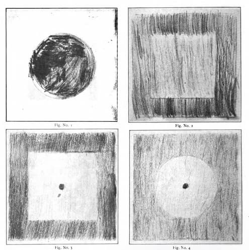 Original Montessori metal inset materials, 1912