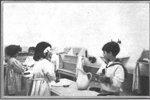 Children in a Montessori School, 1911