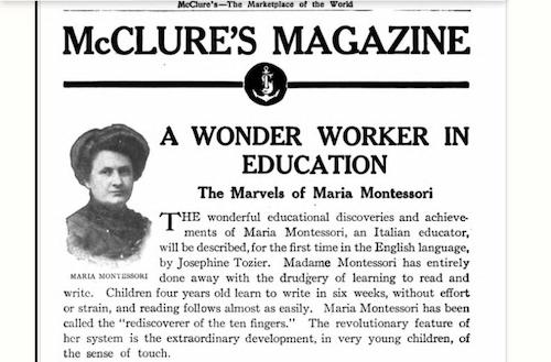 Montessori Article in McClure's Magazine